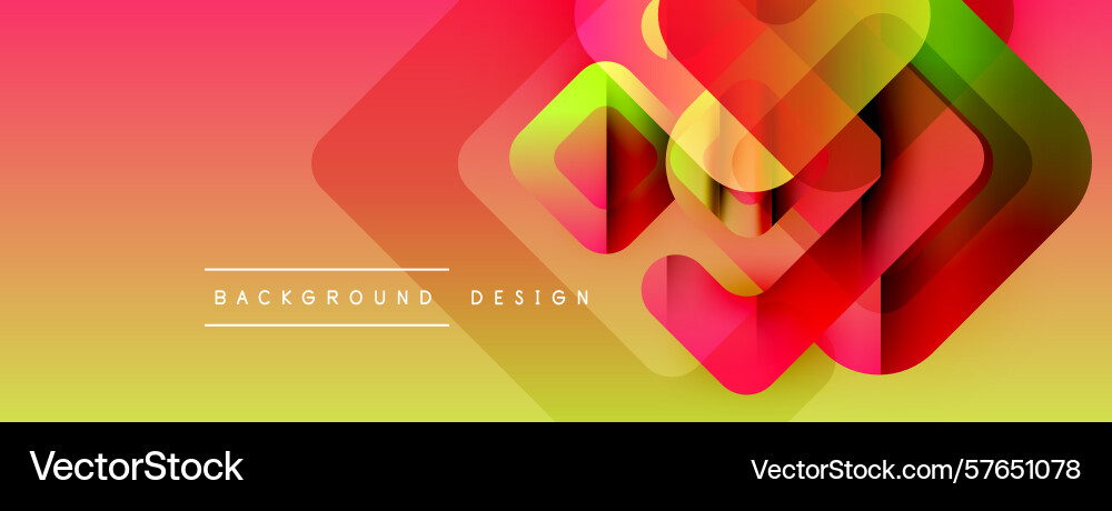 Abstract geometric shapes overlap creating Vector Image