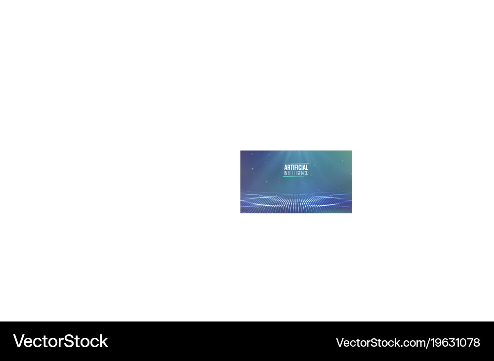 Background 3d grid ai tech wire network vector image