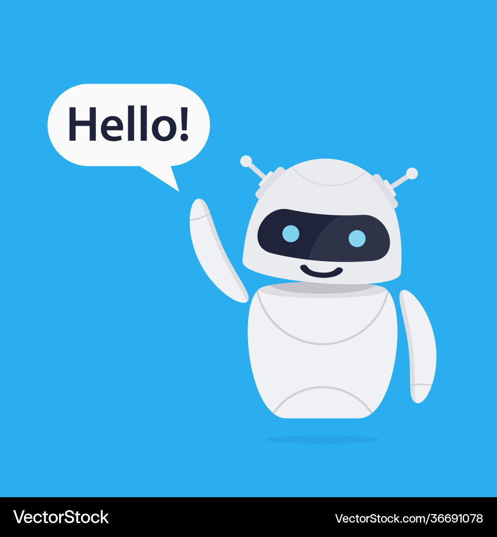 Chatbot robot concept Vector Image