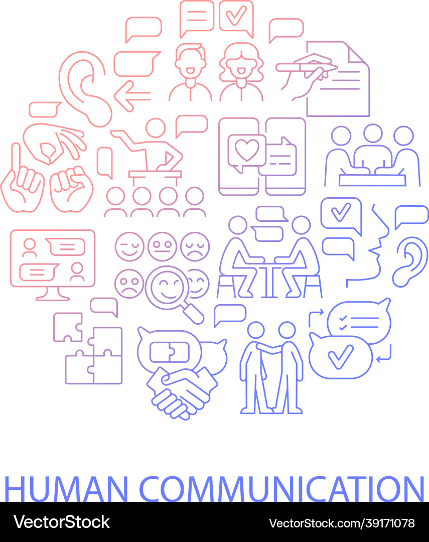 Communication abstract gradient linear concept Communication abstract gradient linear concept vector image