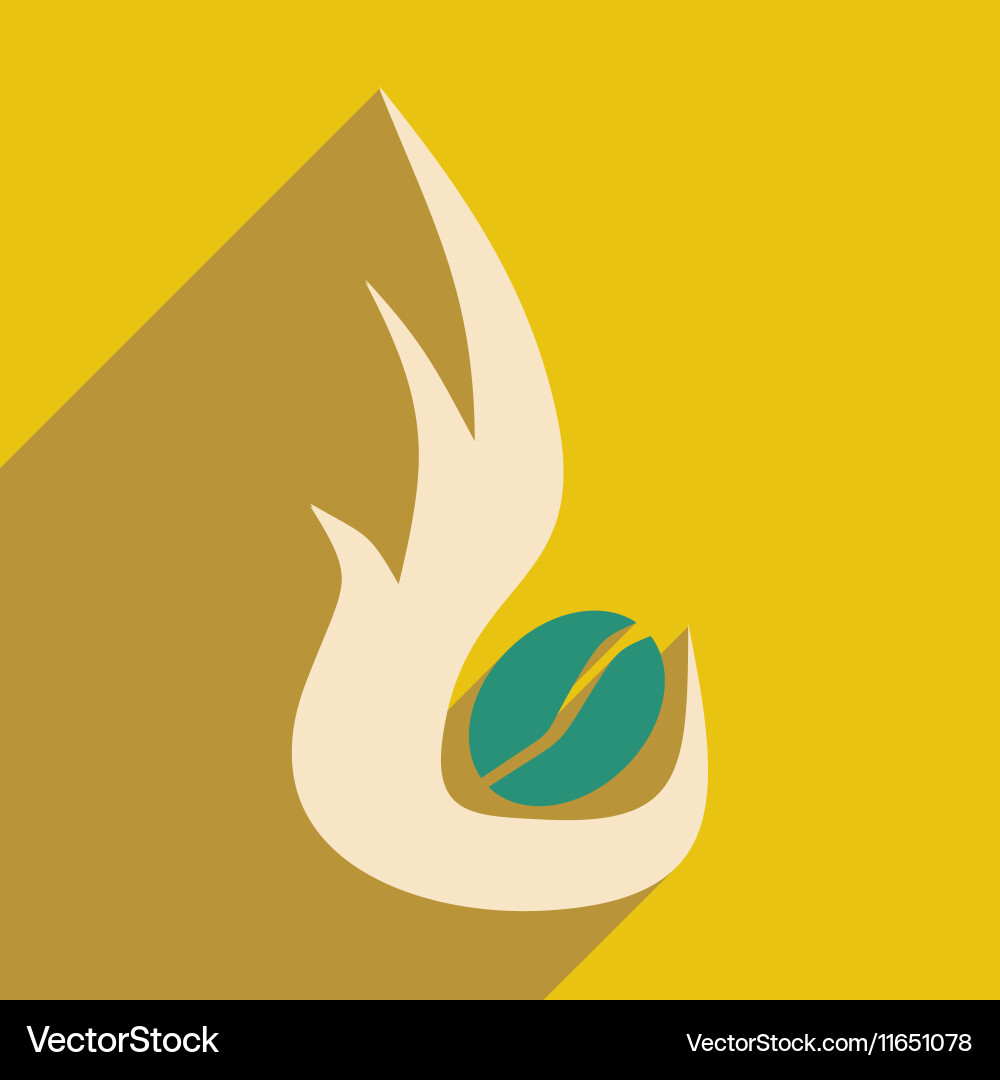 Flat with shadow icon and mobile application Vector Image