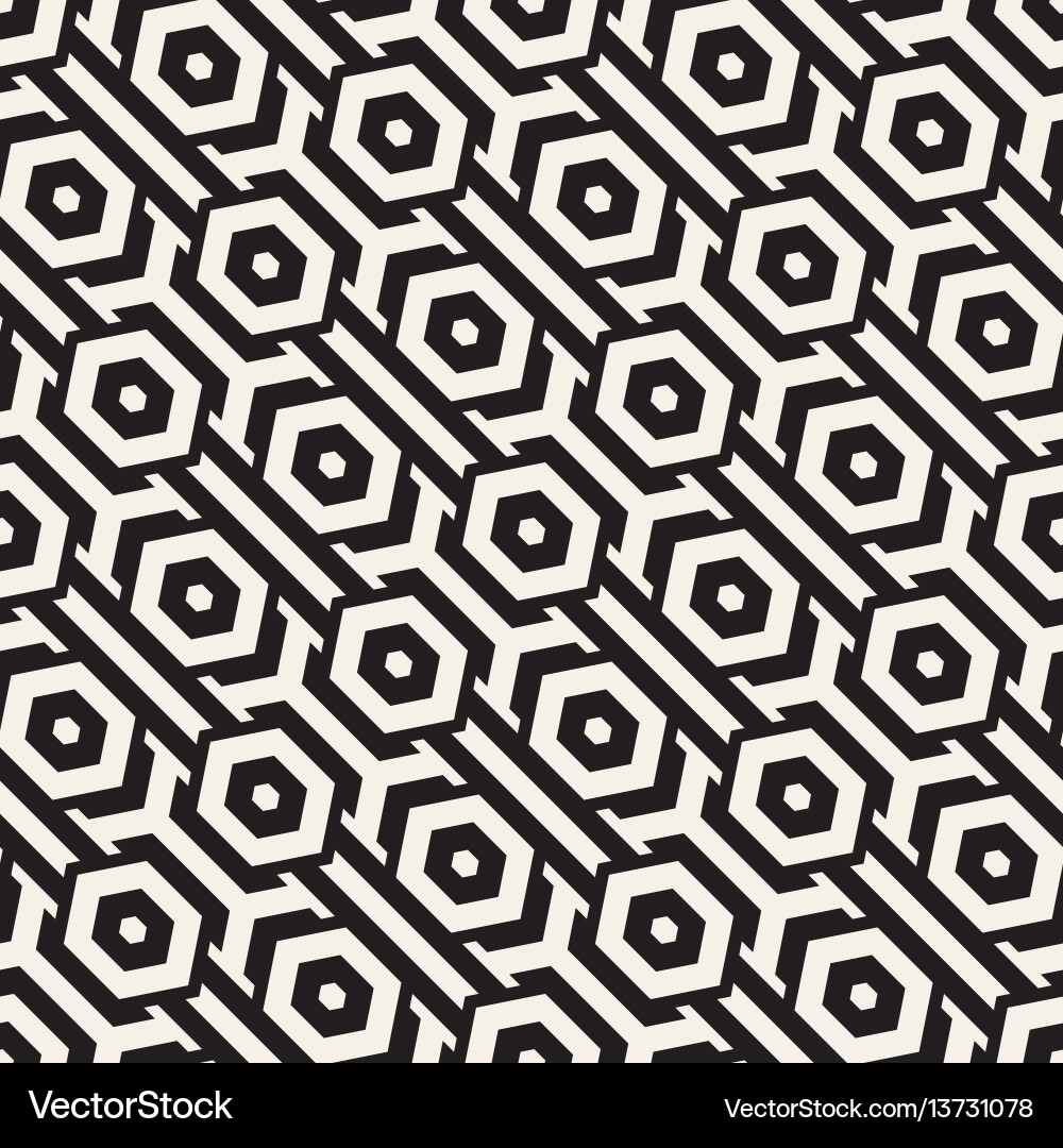 Hexagonal Lattice Pattern vector image