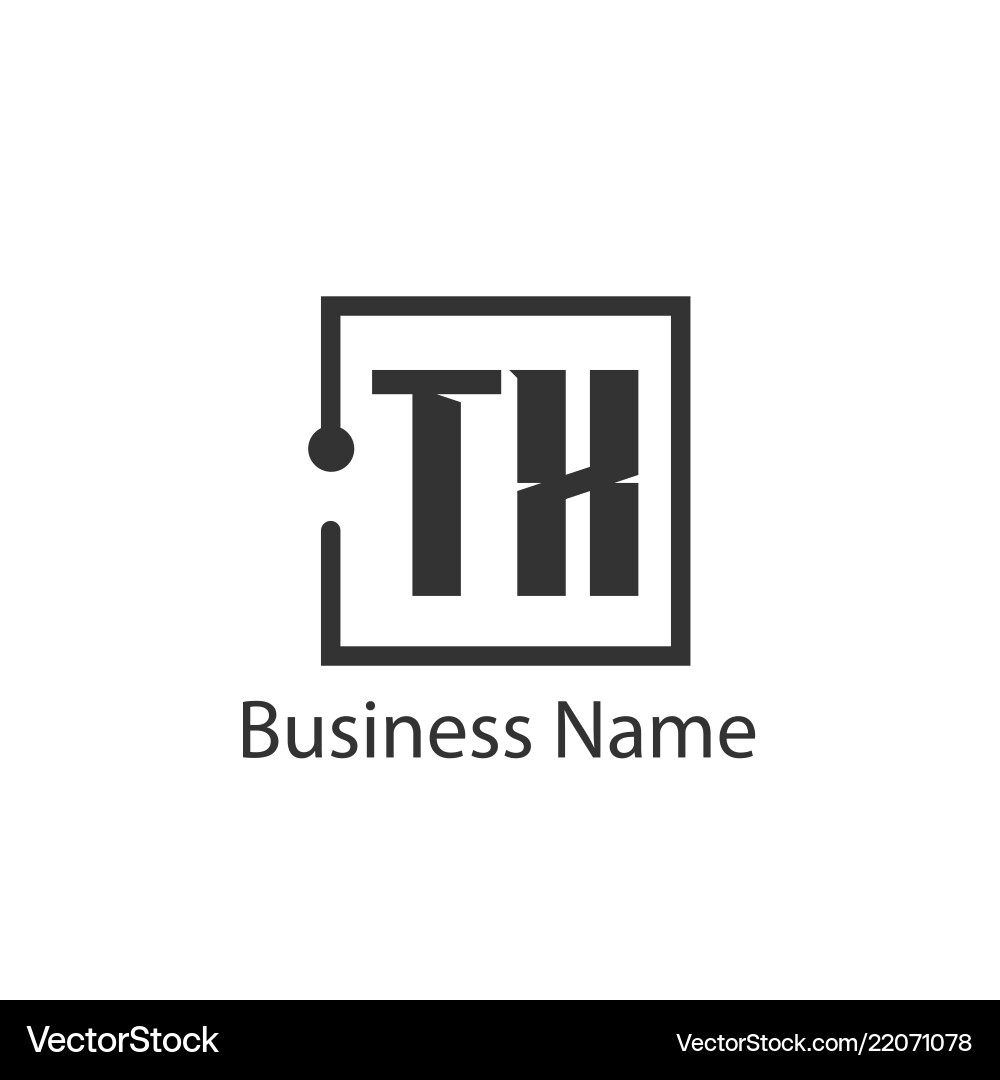 Initial letter tx logo template design Initial letter tx logo template design vector image
