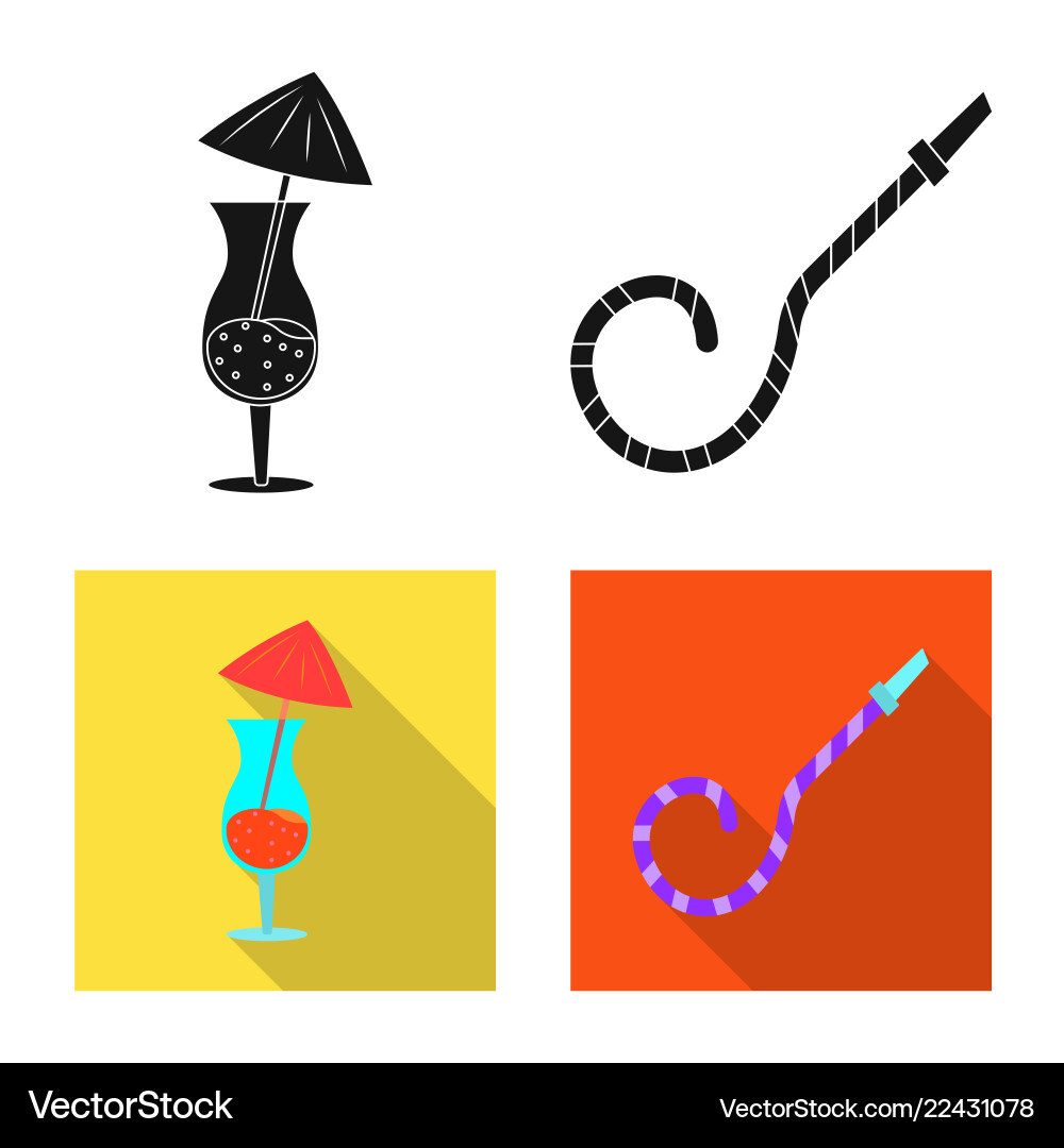 Isolated object of party and birthday symbol set Isolated object of party and birthday symbol set Vector Image