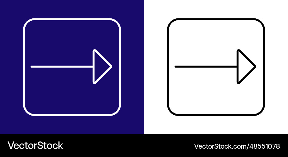 Pathfinding icon is in the form of an arrow Vector Image