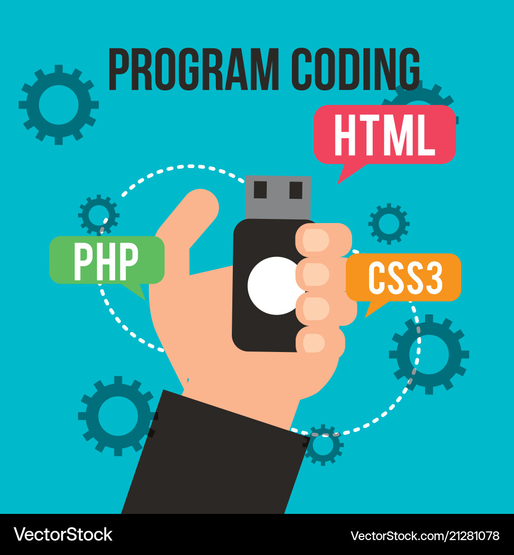Program coding website Vector Image