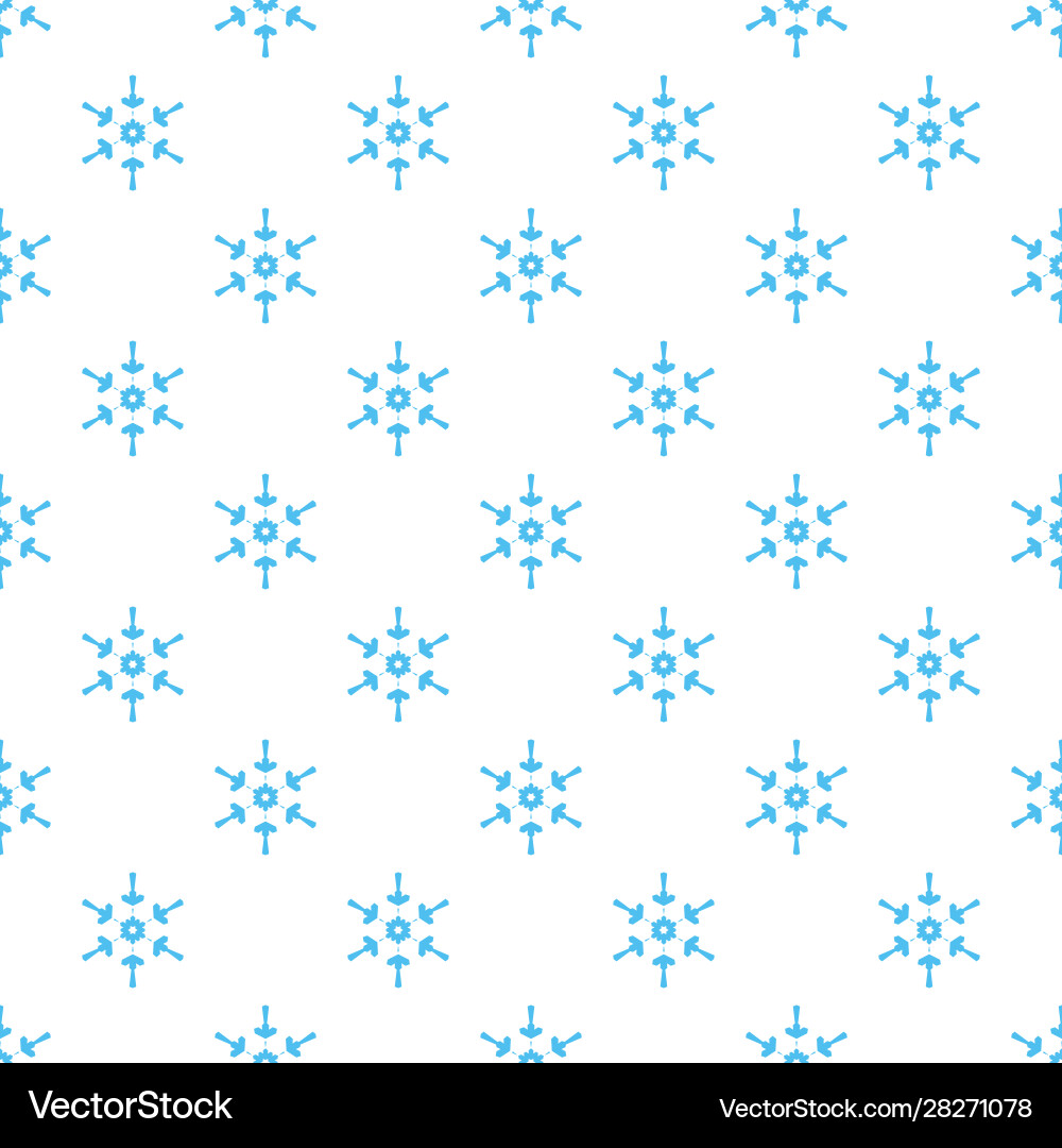 Seamless pattern with snowflakes Royalty Free Vector Image
