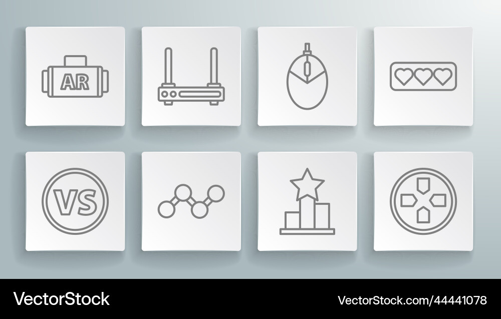 Set line vs versus battle router and wi-fi signal Set line vs versus battle router and wi-fi signal vector image