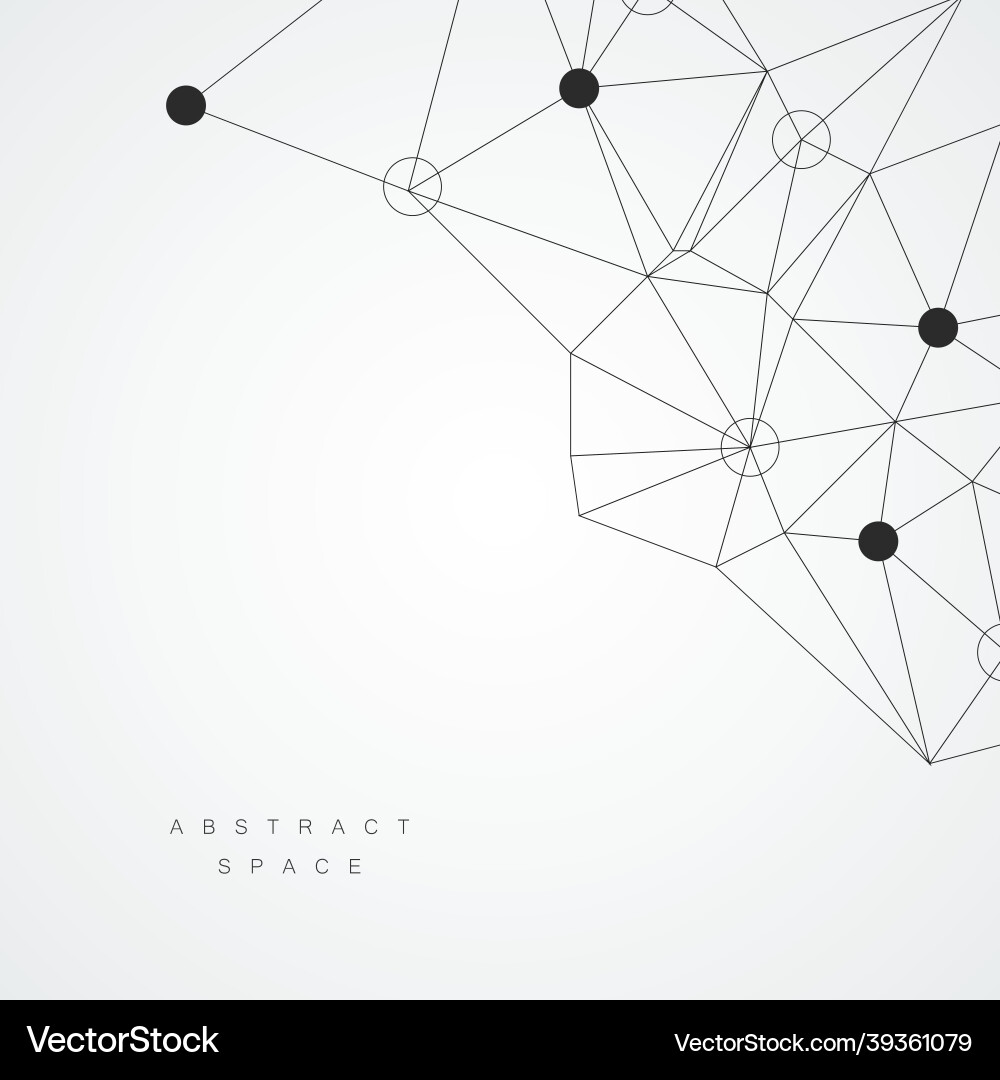 Abstract connection structure with dots and lines Abstract connection structure with dots and lines vector image