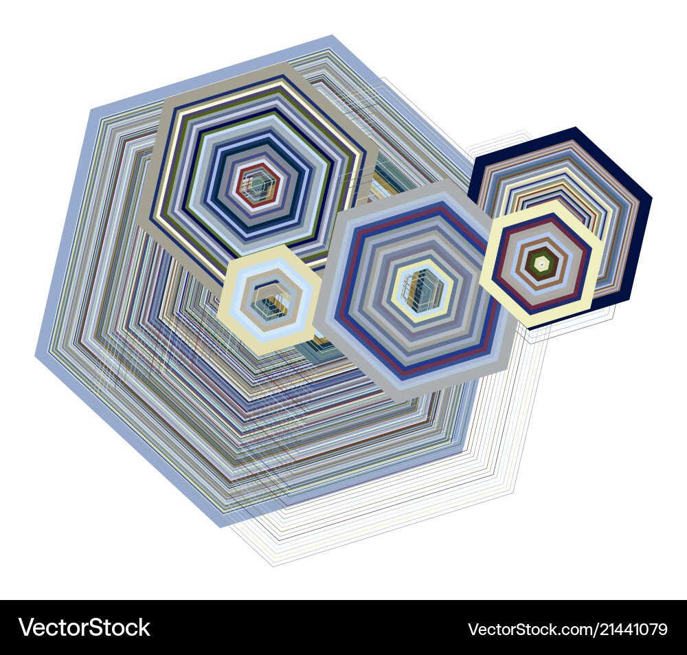 Abstract geometric background with shape vector image