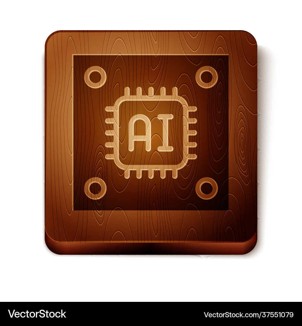 Brown computer processor with microcircuits cpu Brown computer processor with microcircuits cpu Vector Image