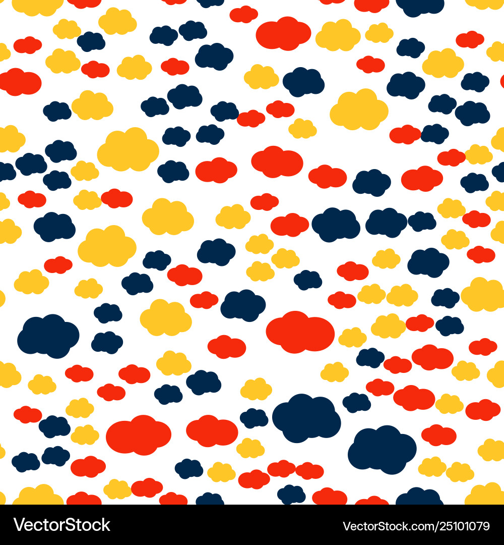 Cloudy sky seamless pattern texture Cloudy sky seamless pattern texture Vector Image