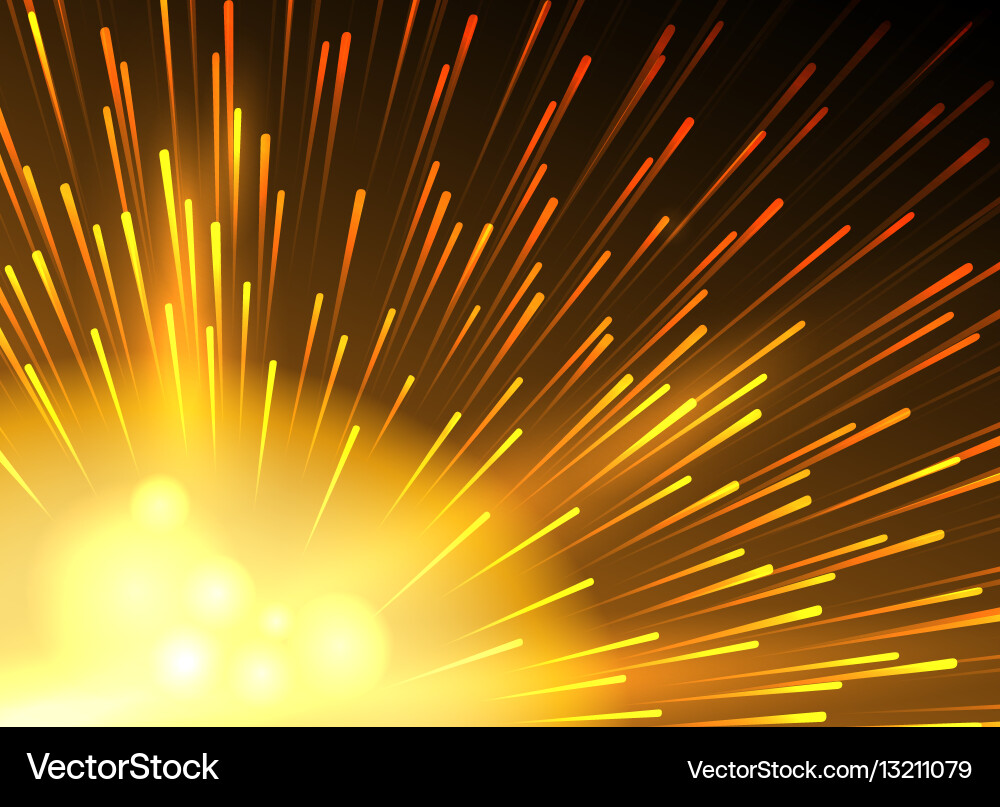 Exploding Star Background vector image