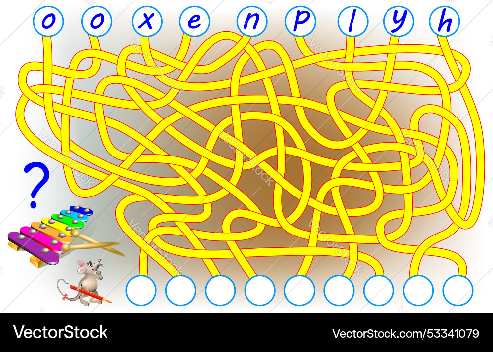 Logic puzzle game for study english need to find Logic puzzle game for study english need to find vector image