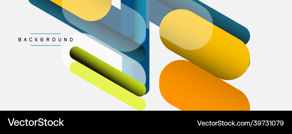 Overlapping round shapes and lines background Overlapping round shapes and lines background vector image