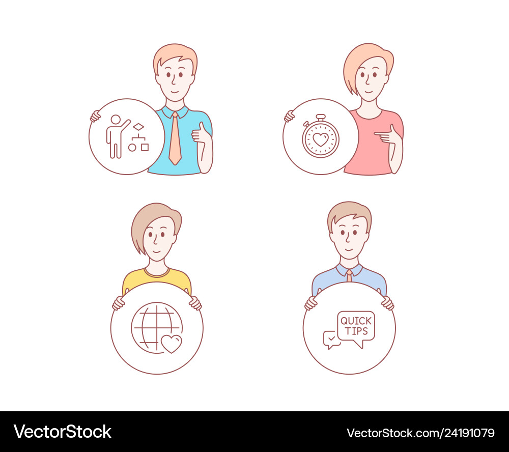 People hand drawn style set algorithm heartbeat People hand drawn style set algorithm heartbeat vector image