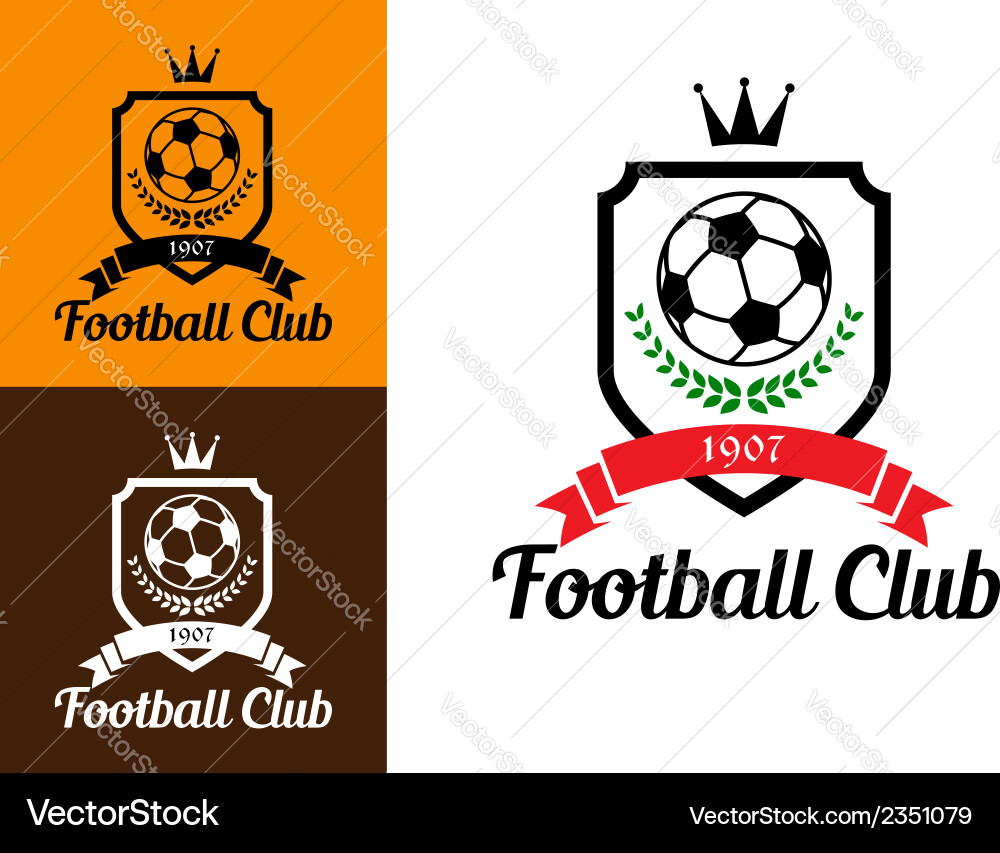 Soccer Crests & Football Badges Vector Image