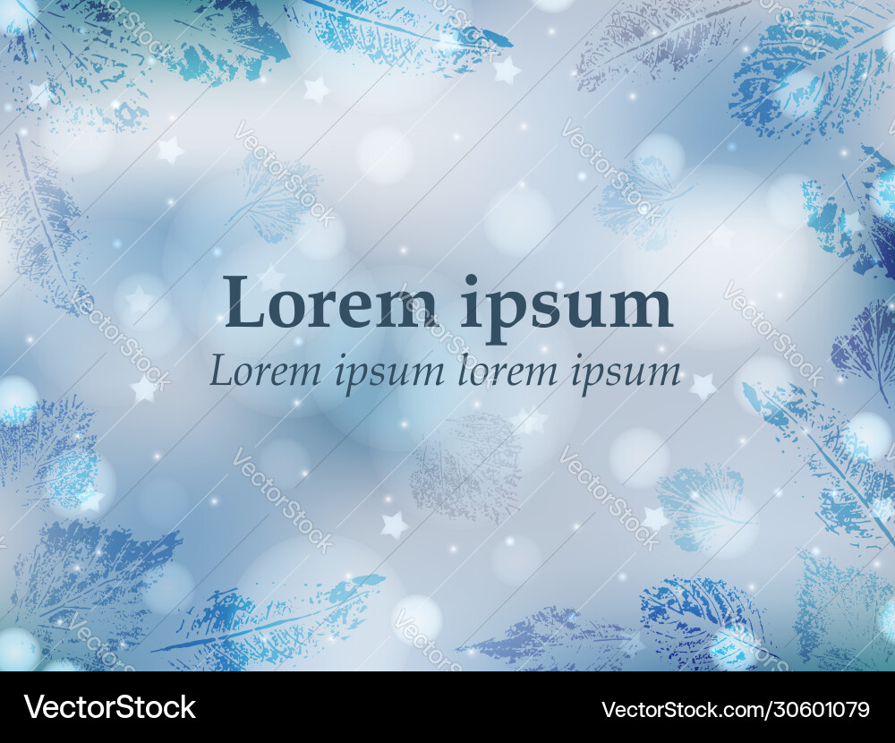Winter background with text abstract Winter background with text abstract vector image