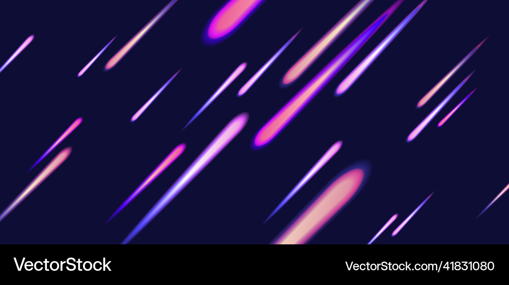 Abstract background with lights from comets Abstract background with lights from comets vector image
