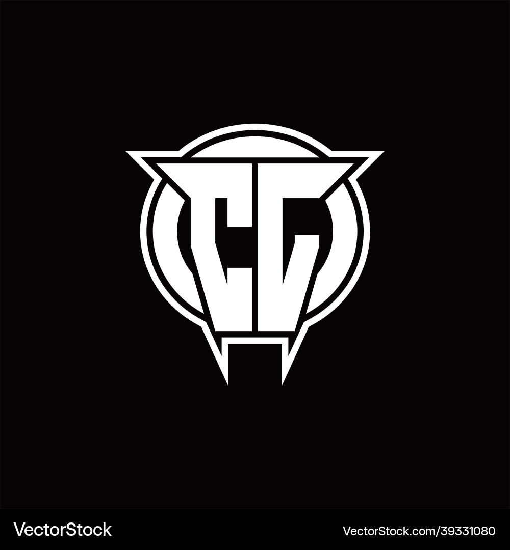Cl logo monogram with circle rounded shape design Cl logo monogram with circle rounded shape design Vector Image