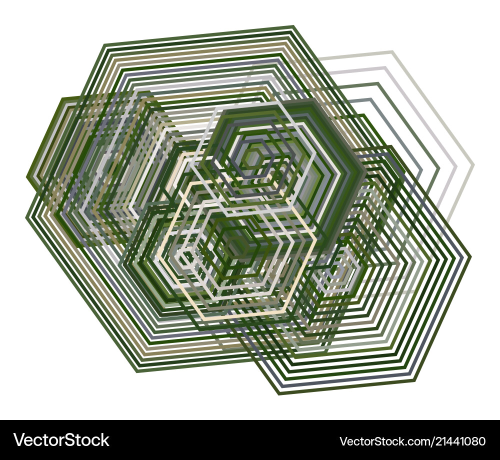 Geometric conceptual background hexagon pattern Vector Image