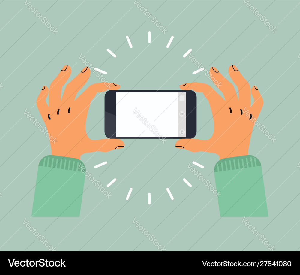 Hand hold taking phone Hand hold taking phone Vector Image