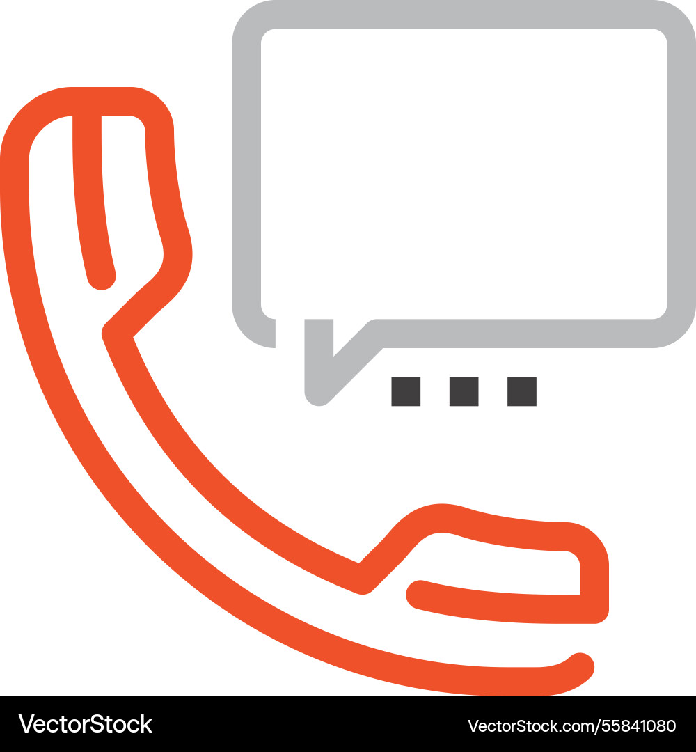Message bubble flat line web icon concept Message bubble flat line web icon concept vector image