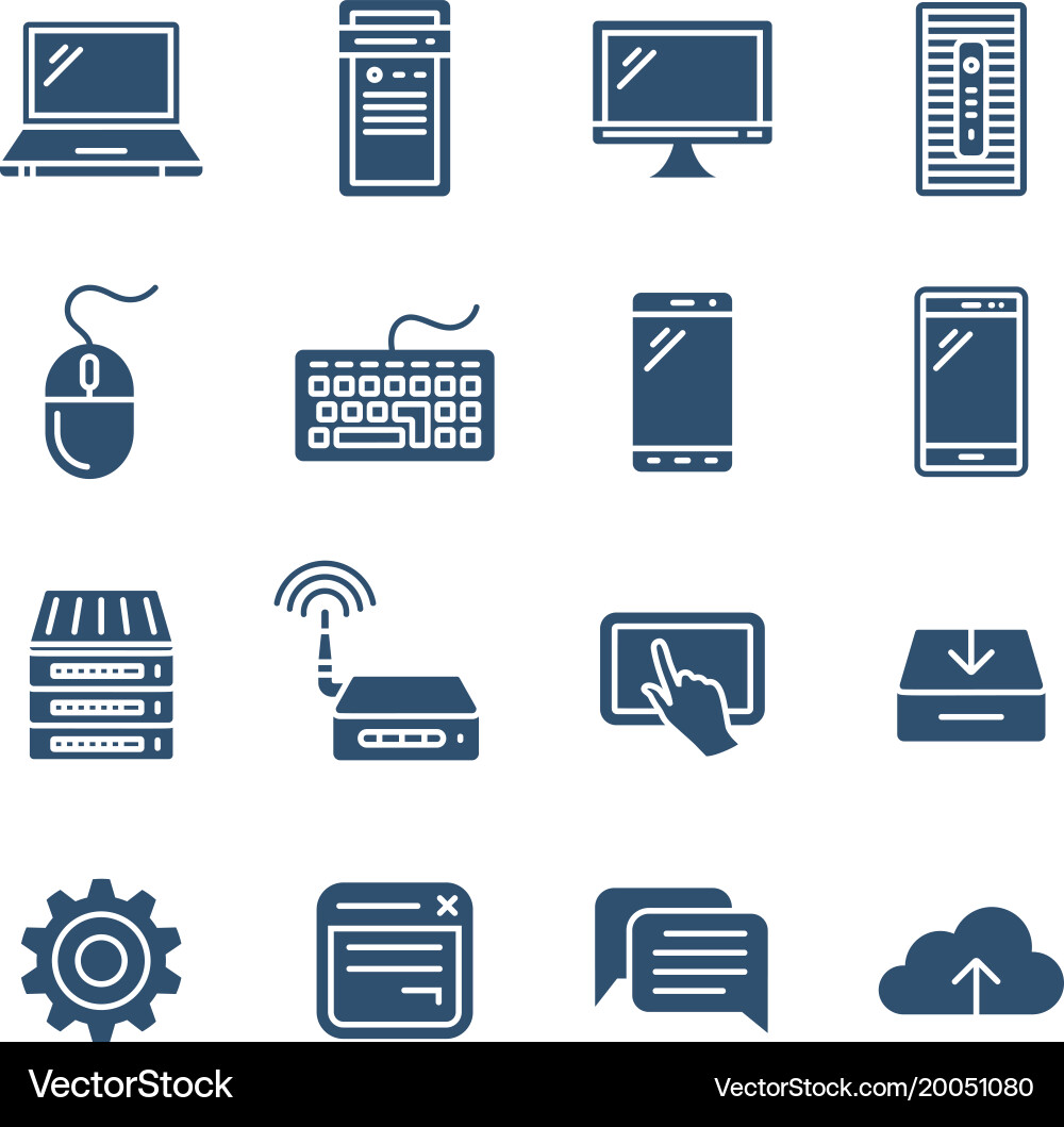 Personal computing devices vector image