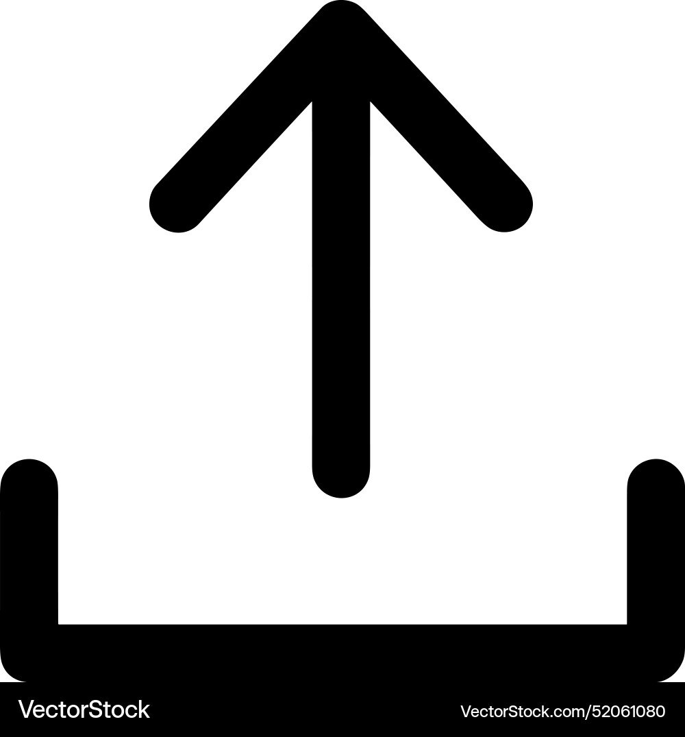 Upload outline icon symbol image Vector Image