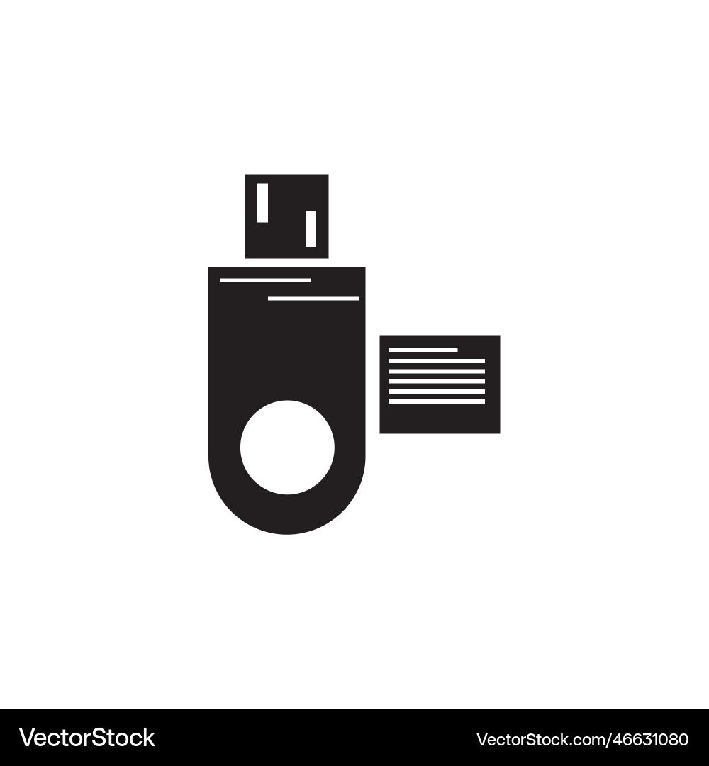 Usb data icon design abstract Usb data icon design abstract vector image