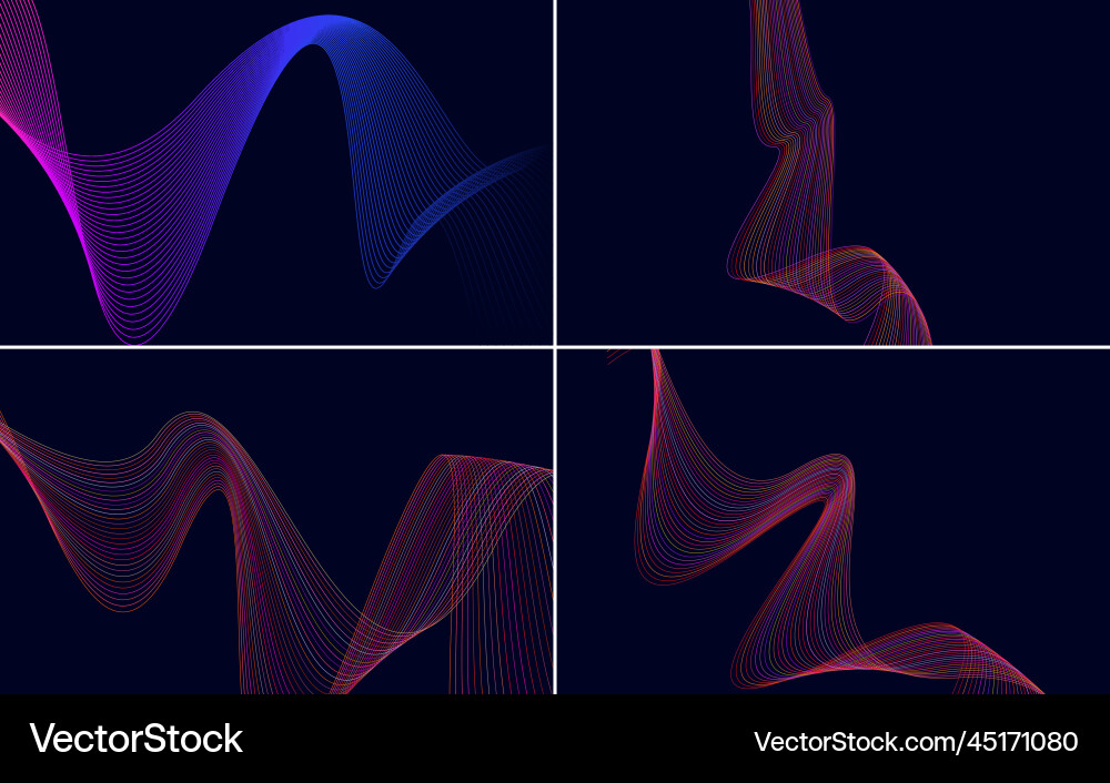 Use these backgrounds to create dynamic designs Vector Image