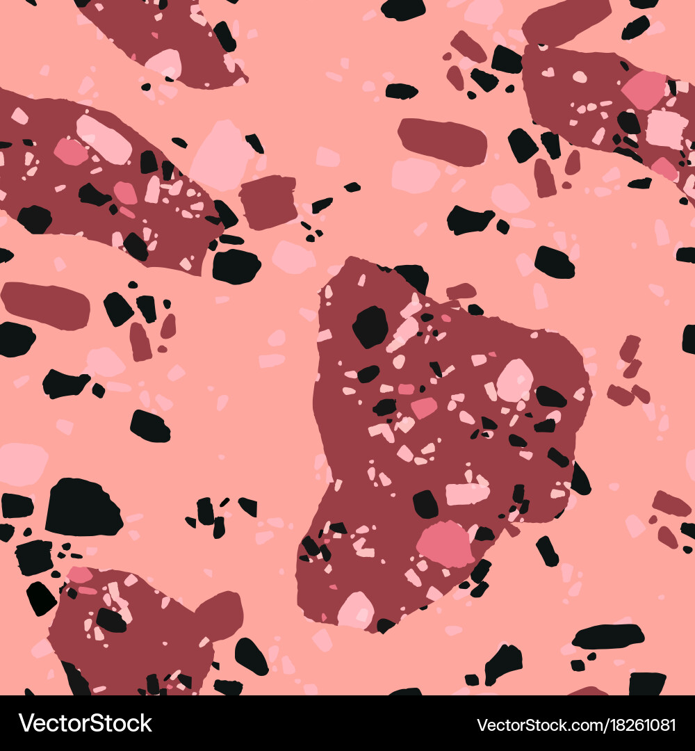 Abstract seamless pattern with stone texture vector image