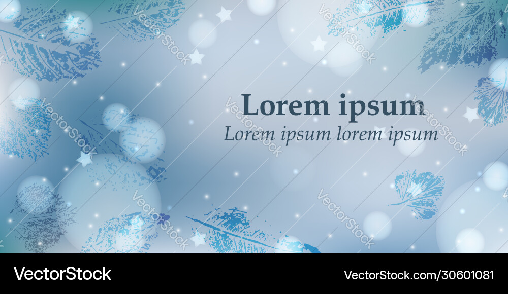 Abstract winter background with text in light Abstract winter background with text in light vector image