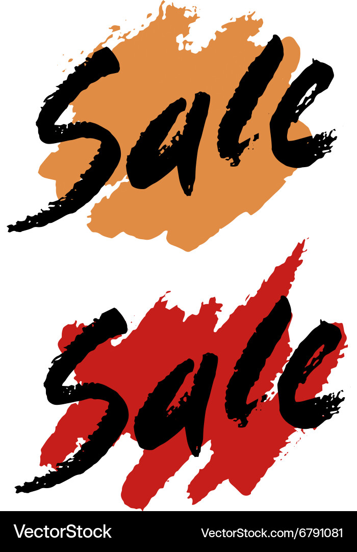 Blob sale text Vector Image