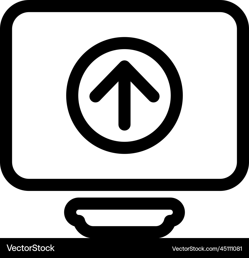 Data upload icon Vector Image