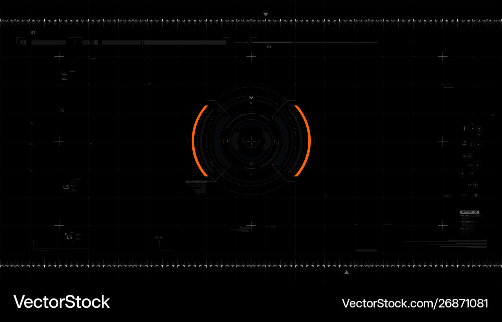 Futuristic user interface design element video Futuristic user interface design element video vector image