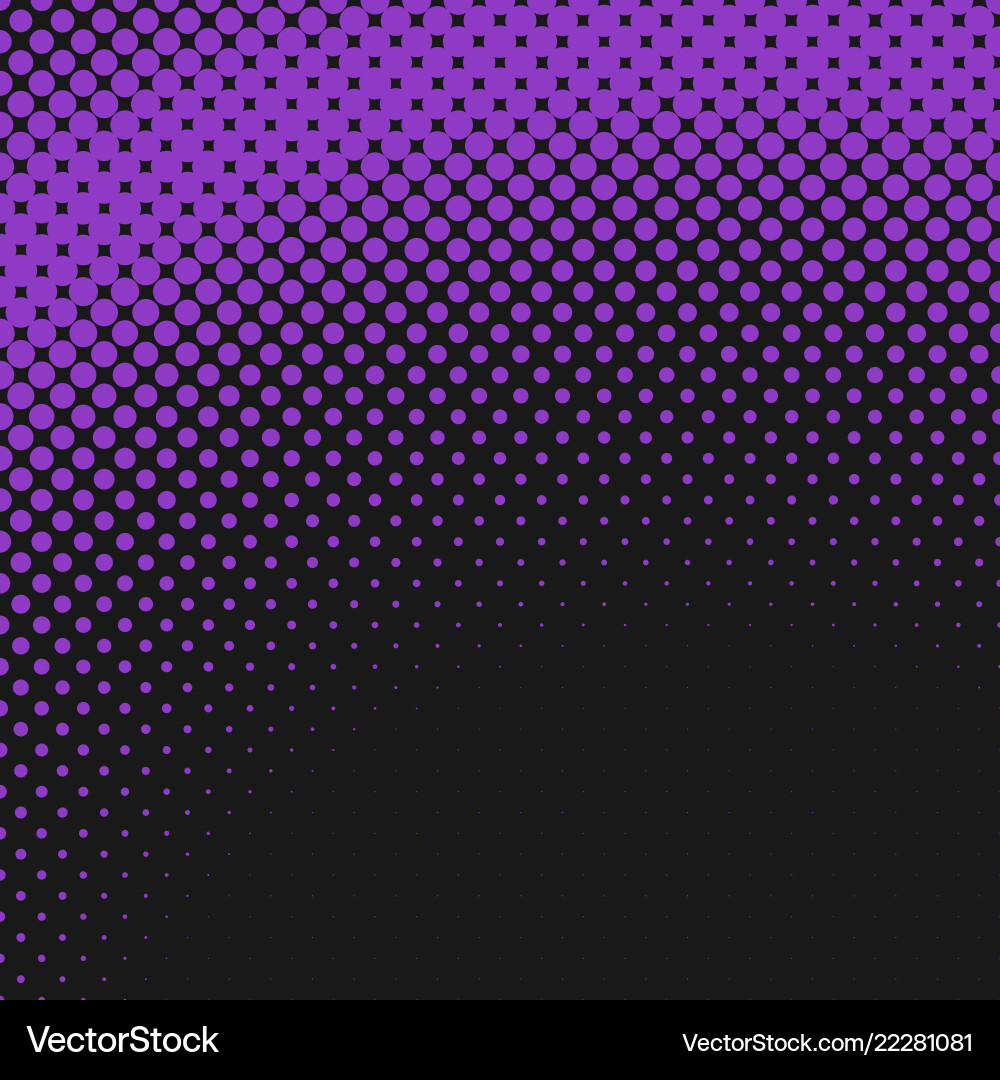 Halftone circle pattern background design vector image