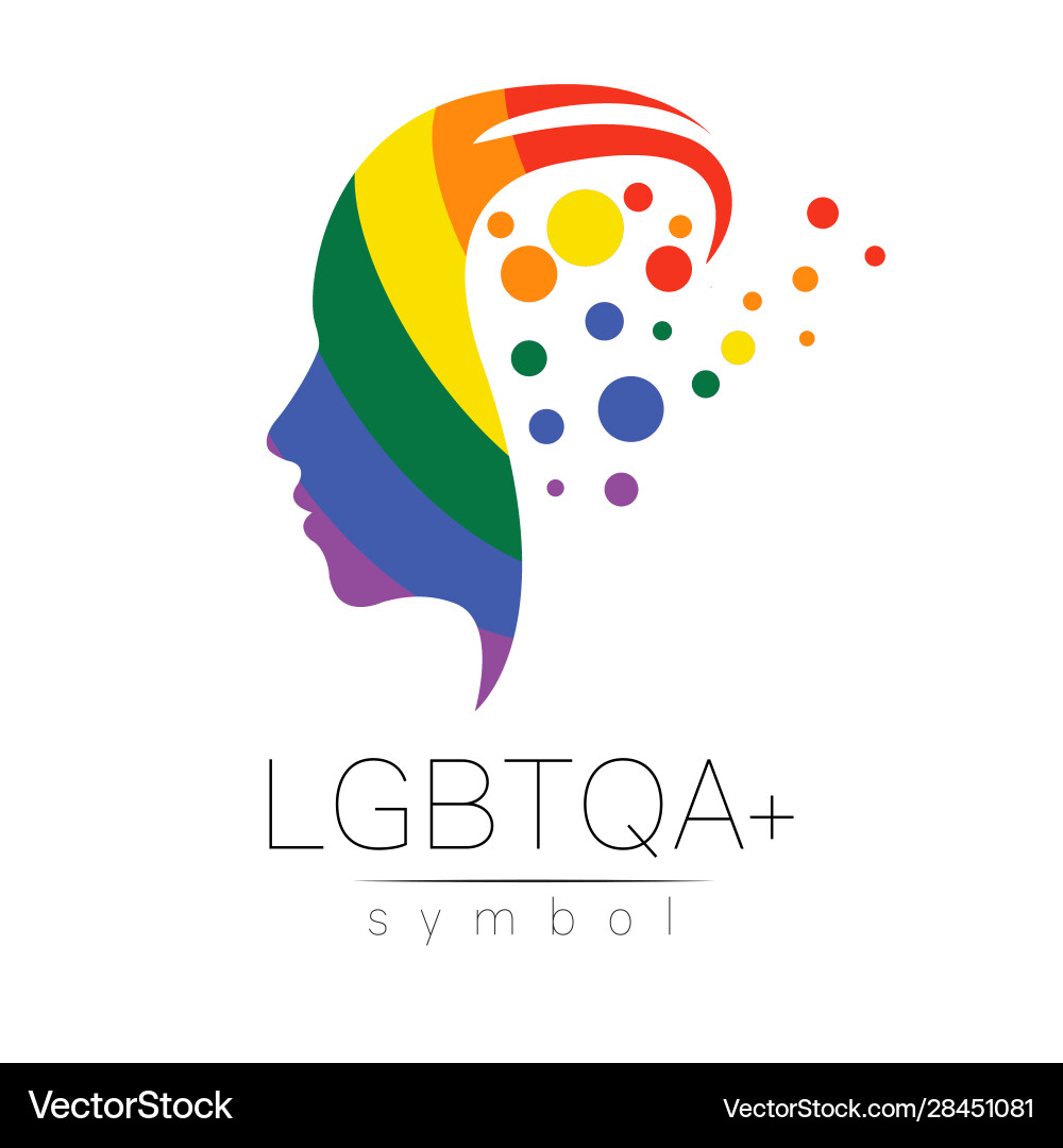 Lgbtqa symbol pride flag background icon Lgbtqa symbol pride flag background icon vector image