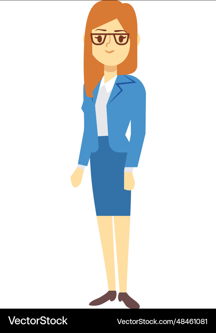 Professionelle Frau in Corporate Kleidung Cartoon Professionelle Frau in Corporate Kleidung Cartoon vektorbild