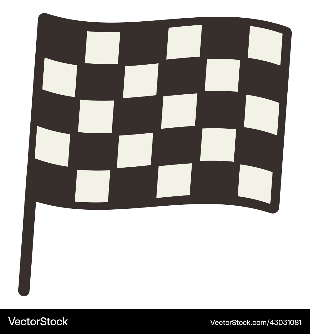 Race flag flat Royalty Free Vector Image - VectorStock