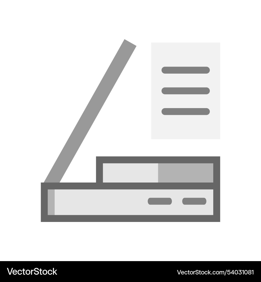 Scanner machine flat icons with a simple Scanner machine flat icons with a simple Vector Image