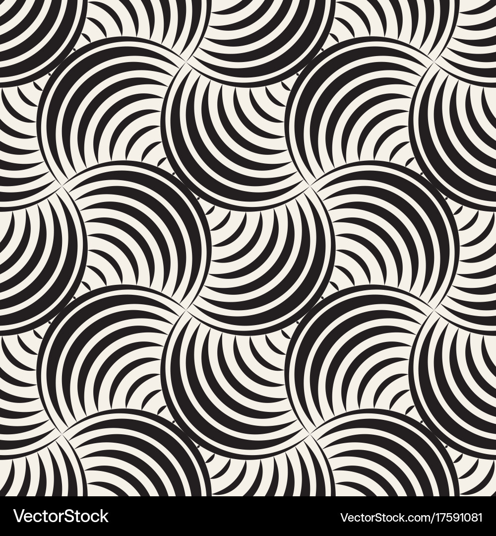 Seamless rounded lines pattern abstract Vector Image