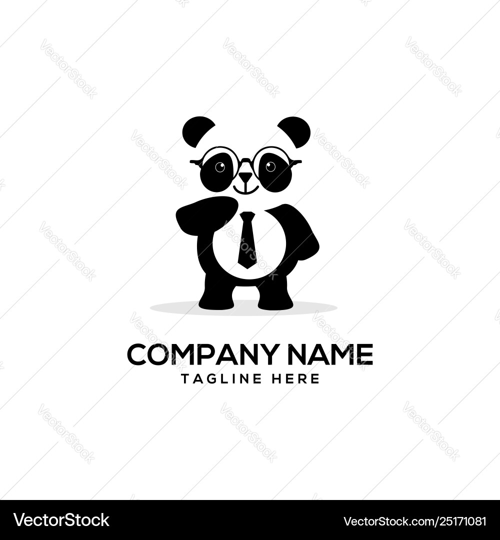 Smart panda Vector Images & Graphics for Commercial Use | VectorStock
