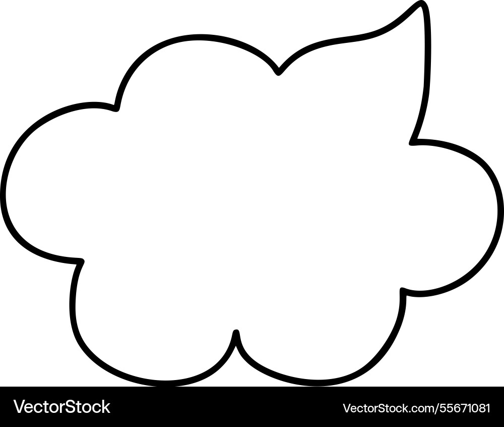 Speech blank cloud bubble ideal for creating Speech blank cloud bubble ideal for creating vector image