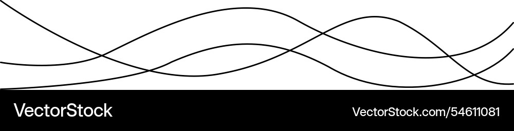 Thin line abstract design with elegant wavy Thin line abstract design with elegant wavy vector image