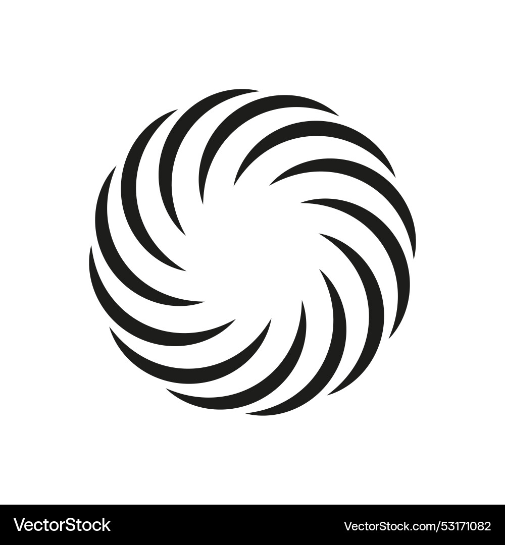 Abstract swirling lines forming a circular Abstract swirling lines forming a circular vector image