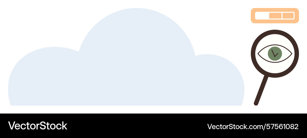 Cloud computing security with data analysis Cloud computing security with data analysis vector image