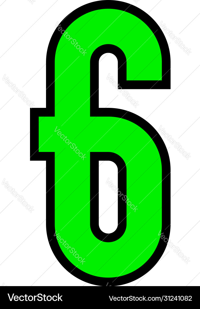Colored font alphabet in simple style number one Colored font alphabet in simple style number one vector image