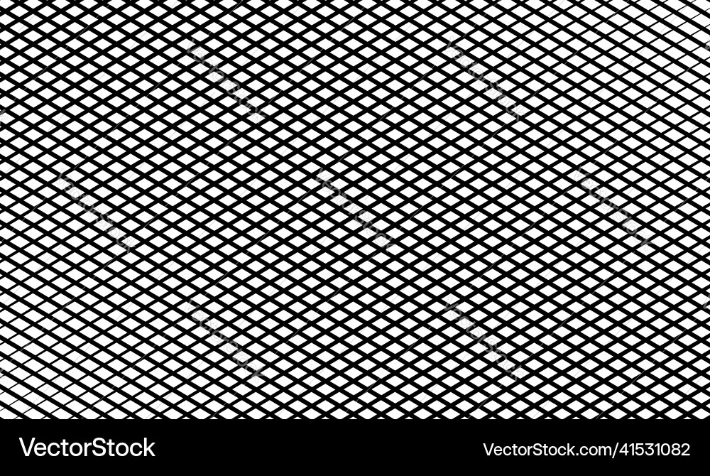 Diagonal oblique grid mesh pattern lattice Vector Image