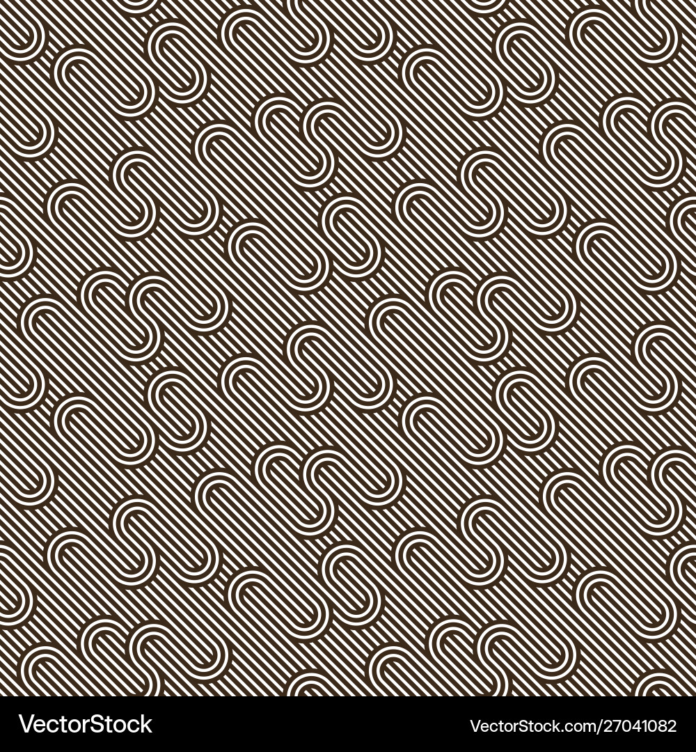 Lined seamless pattern with twisted lines Lined seamless pattern with twisted lines vector image